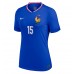 Maglie da calcio Francia Marcus Thuram #15 Prima Maglia Femminile Europei 2024 Manica Corta